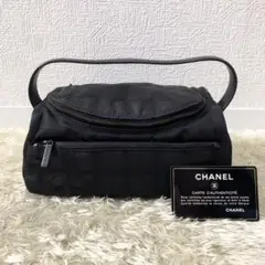 CHANEL バニティ ニュートラベルライン ナイロン 黒 ハンドバッグ ポーチ