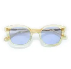 TSS SQUARE YELLOW CLEAR FRAME LIGHT BLUE