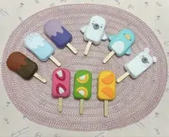 ⭐︎ フェルト　ままごと　アイスバー 9本　アイスクリーム　フルーツバー　⭐︎