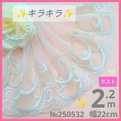 【ラスト】№250532 チュールレース　2.2m