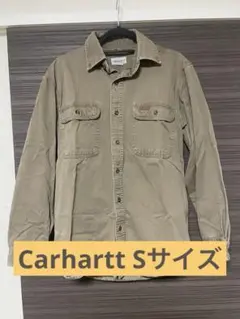 Carhartt 革タグ　長袖シャツ　ジャケット sサイズ　ワークシャツ