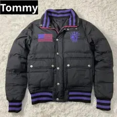 ☆美品☆ TOMMY ダウンジャケット 希少 アメリカ国旗 自由の女神 刺繍
