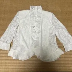 即発送　新品未使用タグ付　ホワイトレースジャケット サイズL