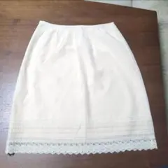 エフデ　裾レーススカート　アイボリー
