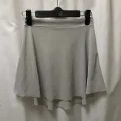 バレエ　メッシュ　プルオン スカート グレー