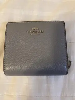 コーチ二つ折り財布 COACH2862 無地 グラナイト(グレー系)