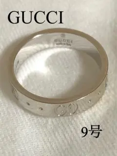 35800→土曜までお値下げ中‼︎GUCCI★アイコンリング K18WG 9号