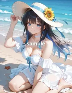 AIイラスト 美女 A4ポスター G9