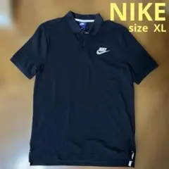 人気‼️ナイキ　NIKE ポロシャツ　ブラック　黒size XL 男女兼用