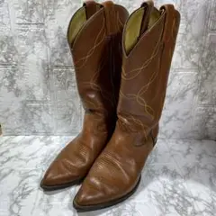 【Tony Lama】トニーラマ　ウエスタンブーツ ブラウン ポインテッドトゥ