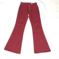 80s-90s vintage BIG JOHN フレアパンツ ベルボトム 赤
