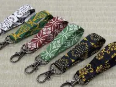 【９月限定⭐︎特別価格②】　畳縁　キーホルダー　６点　かばん　ポーチ　鍵　新品