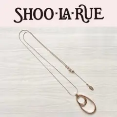 SHOO・LA・RUE ゴールドオーバルペンダントネックレス