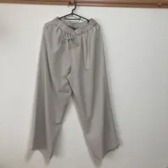 MICA&DEAL マイカアンドディール　ギャザーワイドピケパンツ　36サイズ