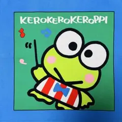 kppa#2BL.ケロケロケロッピーパネルプリント生地　1990年代製平成レトロ