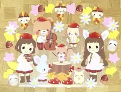秋壁面飾り　保育　秋の音楽隊アニマルセット♪