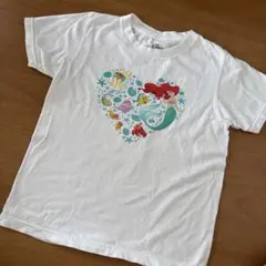 アリエル Tシャツ　140 ホワイト　ハート