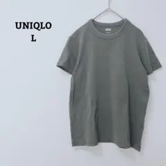 ユニクロ　Tシャツ　半袖　綿　コットン100　シンプル　半袖　カジュアル　L