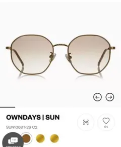 OWNDAYS SUN1068T-2S C2 サングラス