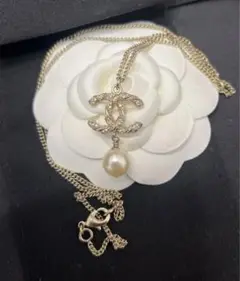 試着のみ CHANEL パールネックレス