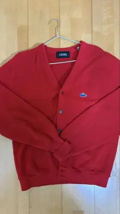 ラコステ カーディガン Lサイズ レッド