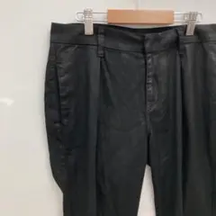 【7 For All Mankind】ビーガンレザー スキニーパンツ　ブラック