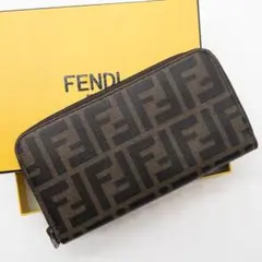 美品⭐️鑑定済!FENDI フェンディ ズッカ 長財布 ラウンドファスナー⭐️