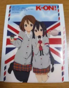 映画けいおん！　アニメディアオリジナルクリアポストカード　平沢唯　中野梓