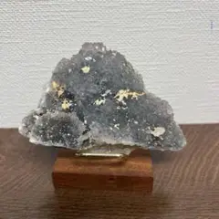 天然石　グリーン　アメジスト　クラスター　鉱物標本　原石　置物　195g台座付き