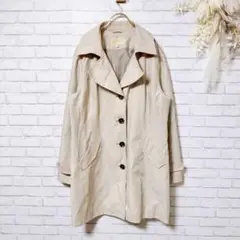 【美品】マイケルマイケルコース スプリングコート ベージュ アウター XL LL