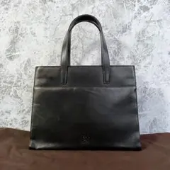 極美品 LOEWE ロエベ アナグラム ハンドバッグ ブラックレザー