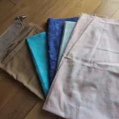 はぎれ　まだら模様　5種