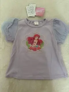 新品タグ付きアリエル プリント Tシャツ 90cm ラベンダー