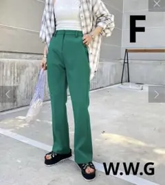 W.W.G フレアプレススラックス パンツ フーズフー ギャラリー F