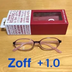 Zoffリーディンググラス +1.0 老眼鏡 読書用メガネ