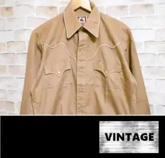 【70s ヴィンテージ】 CHUTE#1 ウエスタン長袖シャツ