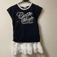 Cutie Magic ドット柄 Tシャツ　スカート　セット