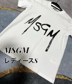 ★★早い者勝ち★人気★MSGMホワイトTシャツロゴ入り 美品★送料無料