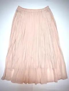 UNIQLO ユニクロ　ハイウエストシフォンプリーツスカート　L ピンク