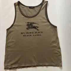 BURBERRY BLACK LABEL タンクトップ オリーブグリーン