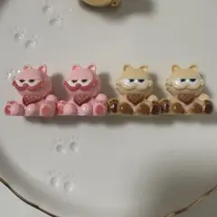 ガーフィールド 立体 デコパーツ 4個セット