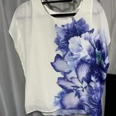 Rady♡花柄ノースリーブブラウス ブルー