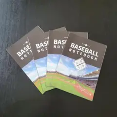 【新品】野球ノート 4冊セット/BASE BALL NOTE BOOK/目標達成