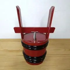ミニチュア 酒樽 赤 角樽 つのだる