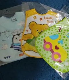 子供用お食事エプロン3枚セット