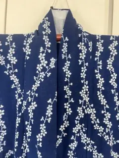 M38 反物　竺仙　本藍縦絽　梅　綿　未使用 M38 反物 竺仙 本藍縦絽 梅 綿 未使用 - メルカリ