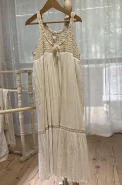 ボンポワン　クロッシェワンピース　10a