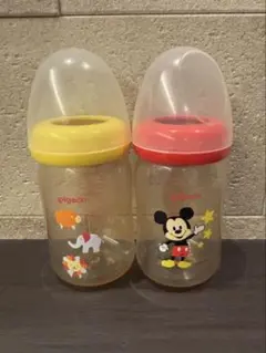 Pigeon 哺乳瓶 2本セット ミッキー