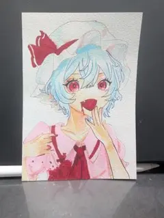東方Project　レミリア　手描きイラスト