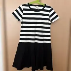 新品！ストライプ 半袖ワンピース 130